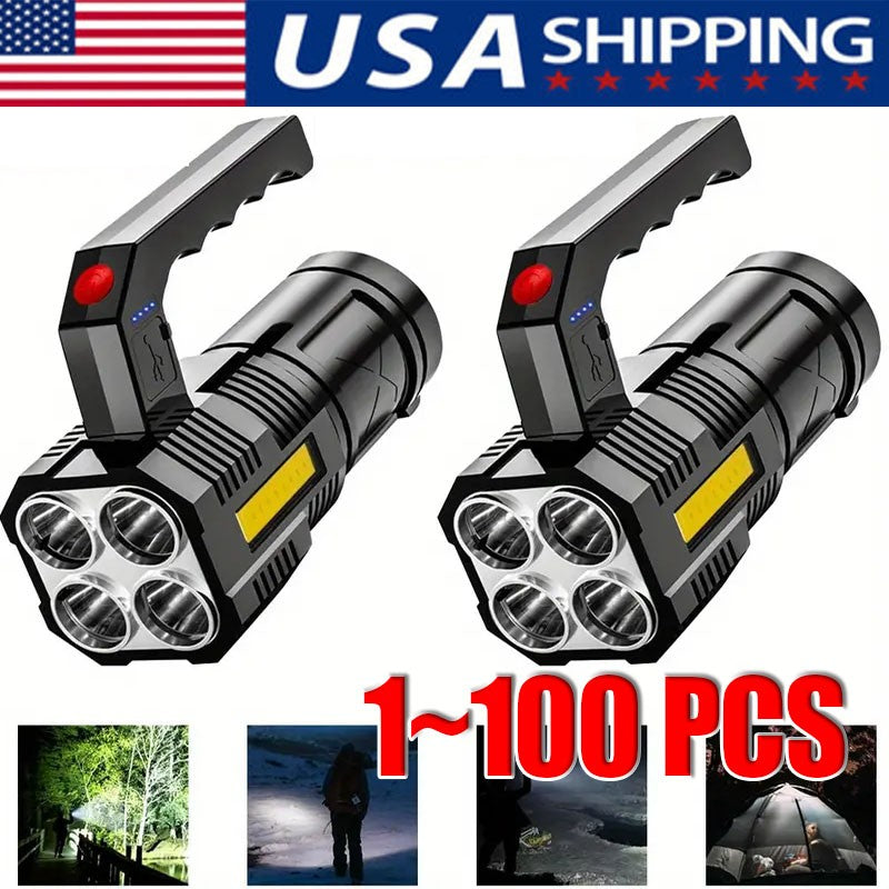 Rechargeable LED Flashlight 22000LM High Power Handheld Torch Waterproof