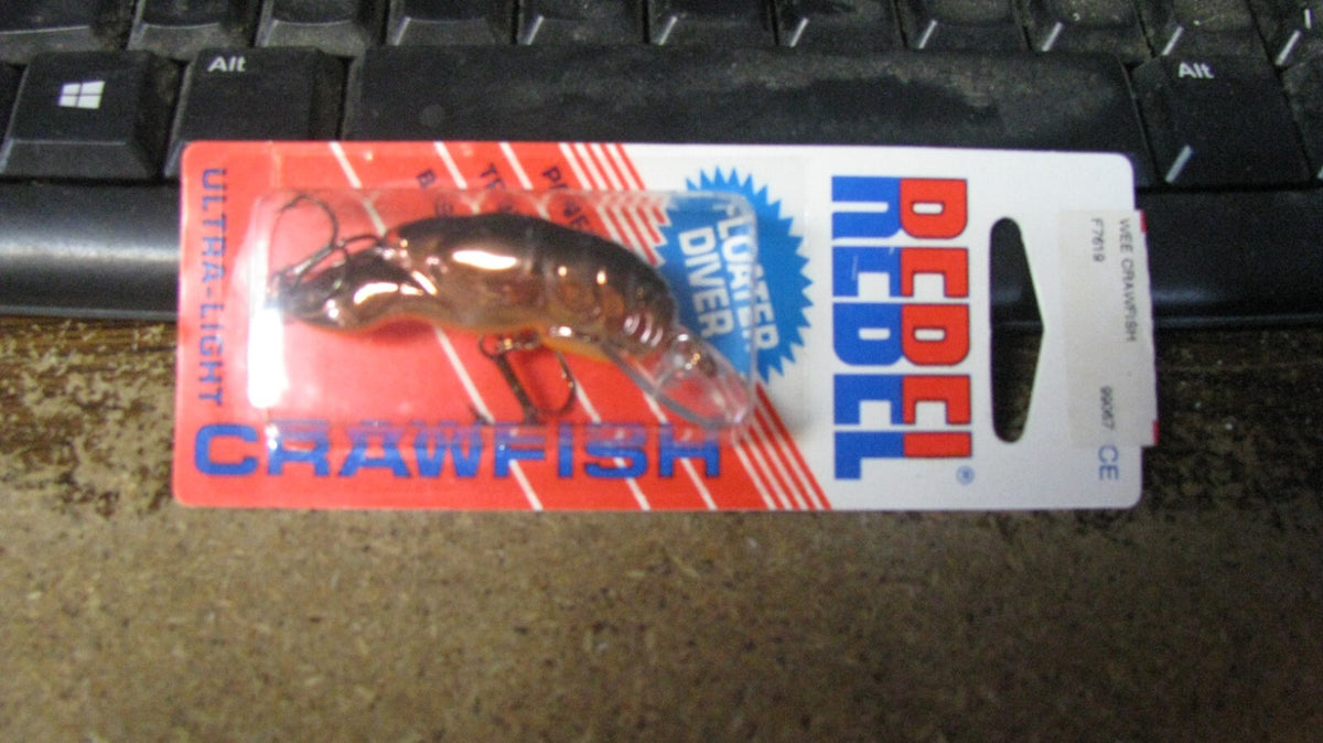 Rebel Wee Crawfish Crankbait - 2 Inch, 1/5 Oz, NOS Fishing Lure