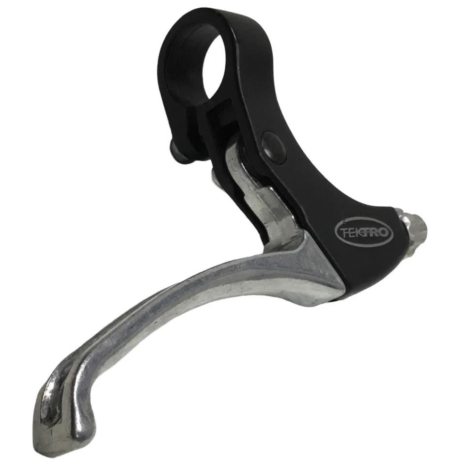 Rear Brake Lever for Flat-Bar Bikes 3-Finger Alloy 22.2mm Silver