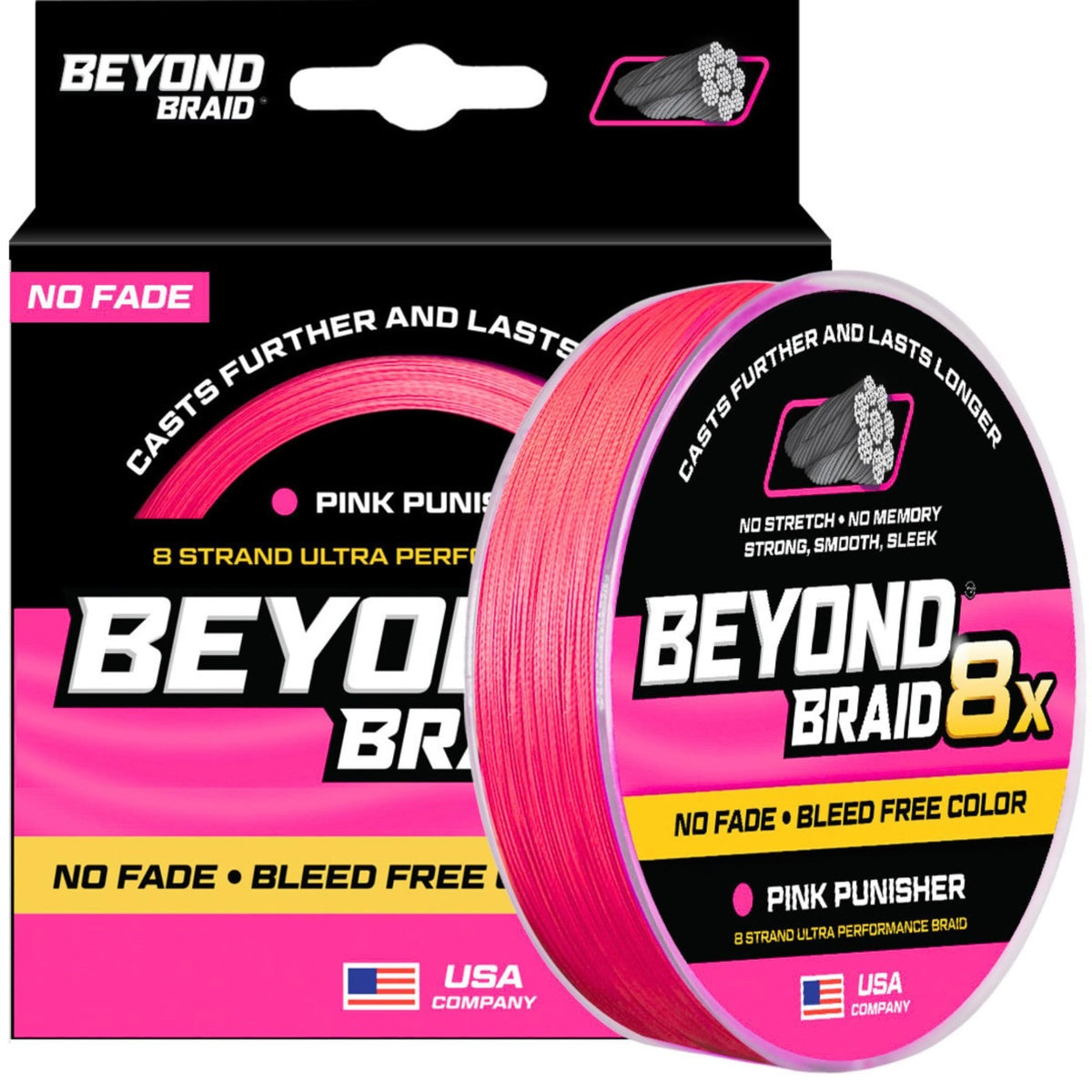 Braided Fishing Line - No Fade, High Sensitivity, Multiple Colors & Lengths