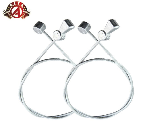 BMX MTB Bike Brake Straddle Cable Pair 330mm Double Barrel Silver