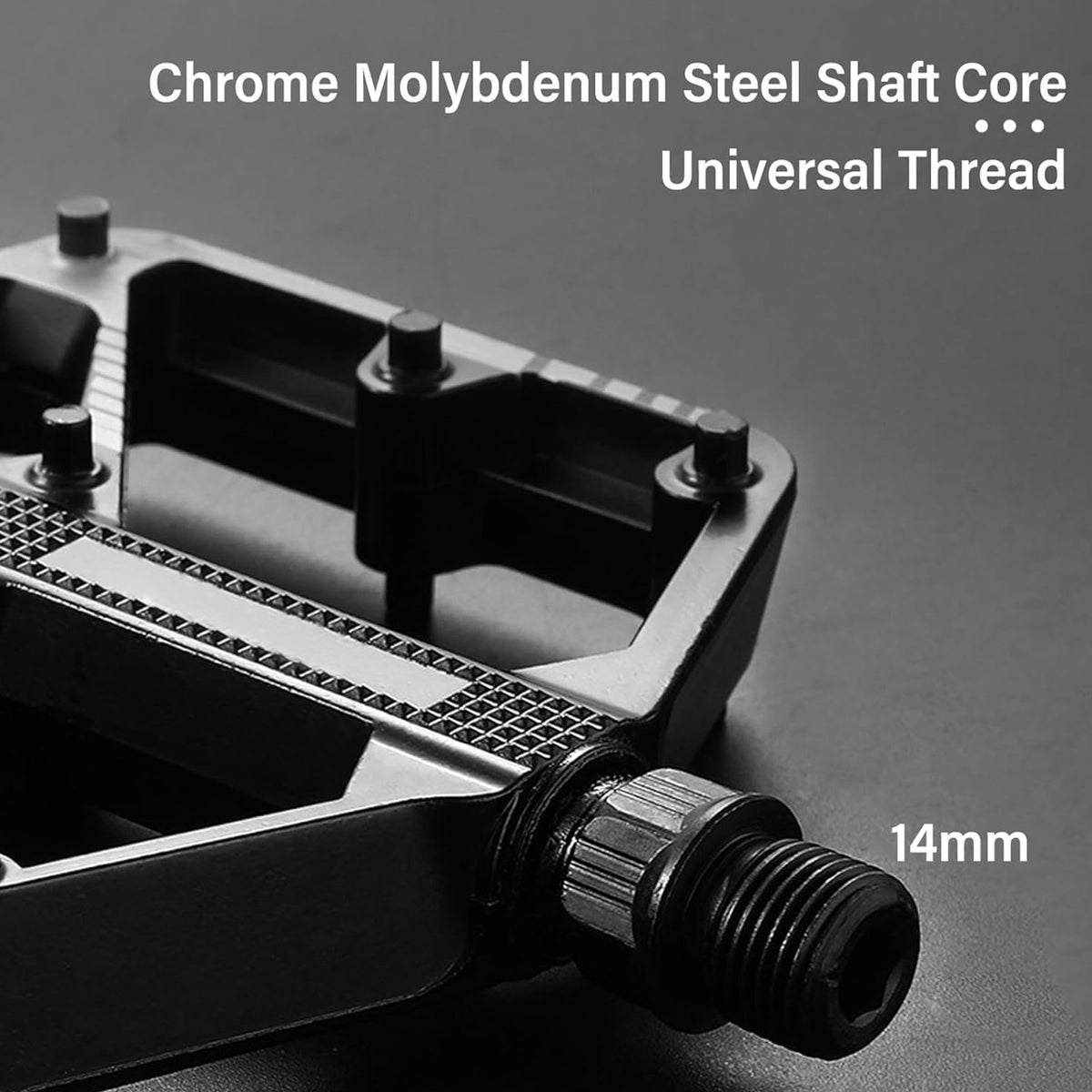 2 Pcs 4-Inch Aluminum Alloy Bike Pedals MTB Road Sealed Bearing