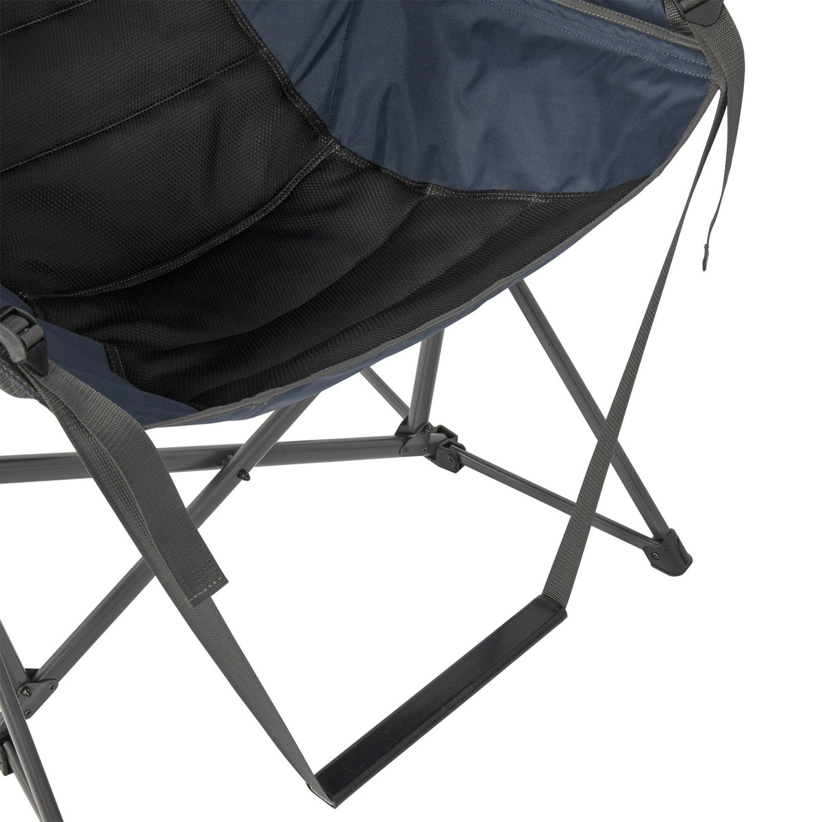 Outdoor Swing Chair with Footrest - Navy Blue Camping & Patio Furniture