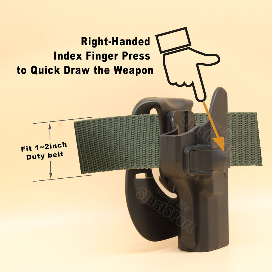 Ruger Security 9 & 380 Holster with Level Ⅱ Retention and Adjustable Paddle