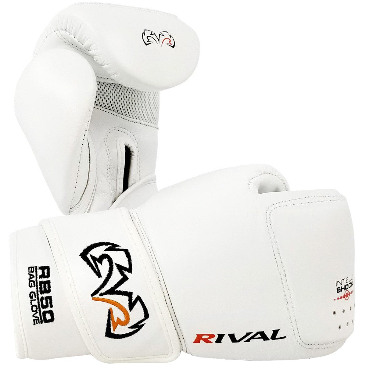 Rival Boxing RB50 Intelli-Shock Compact Bag Gloves Medium White