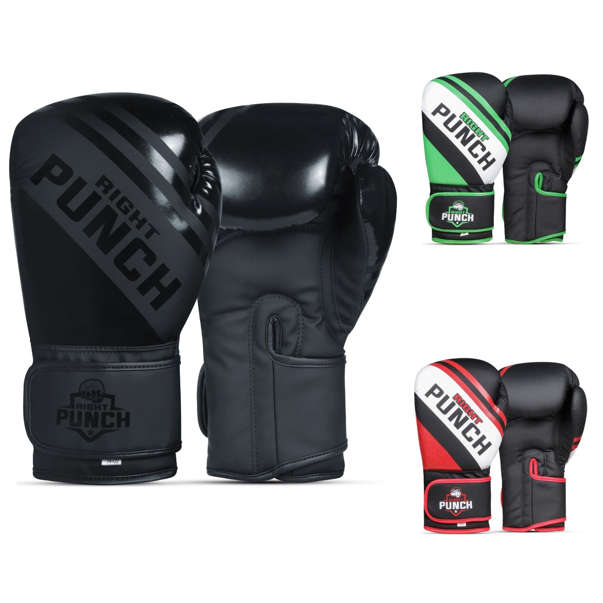 Unisex Boxing Gloves for Men & Women - Muay Thai, Kickboxing, MMA, Faux Leather