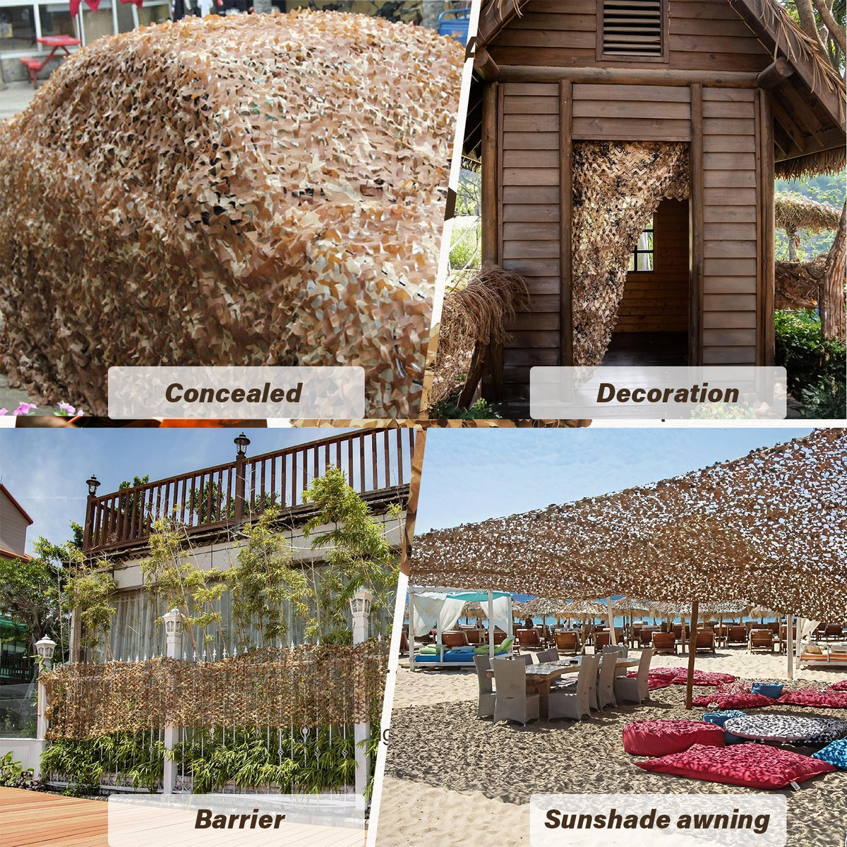 Military Camouflage Netting for Hunting Camping and Outdoor Concealment