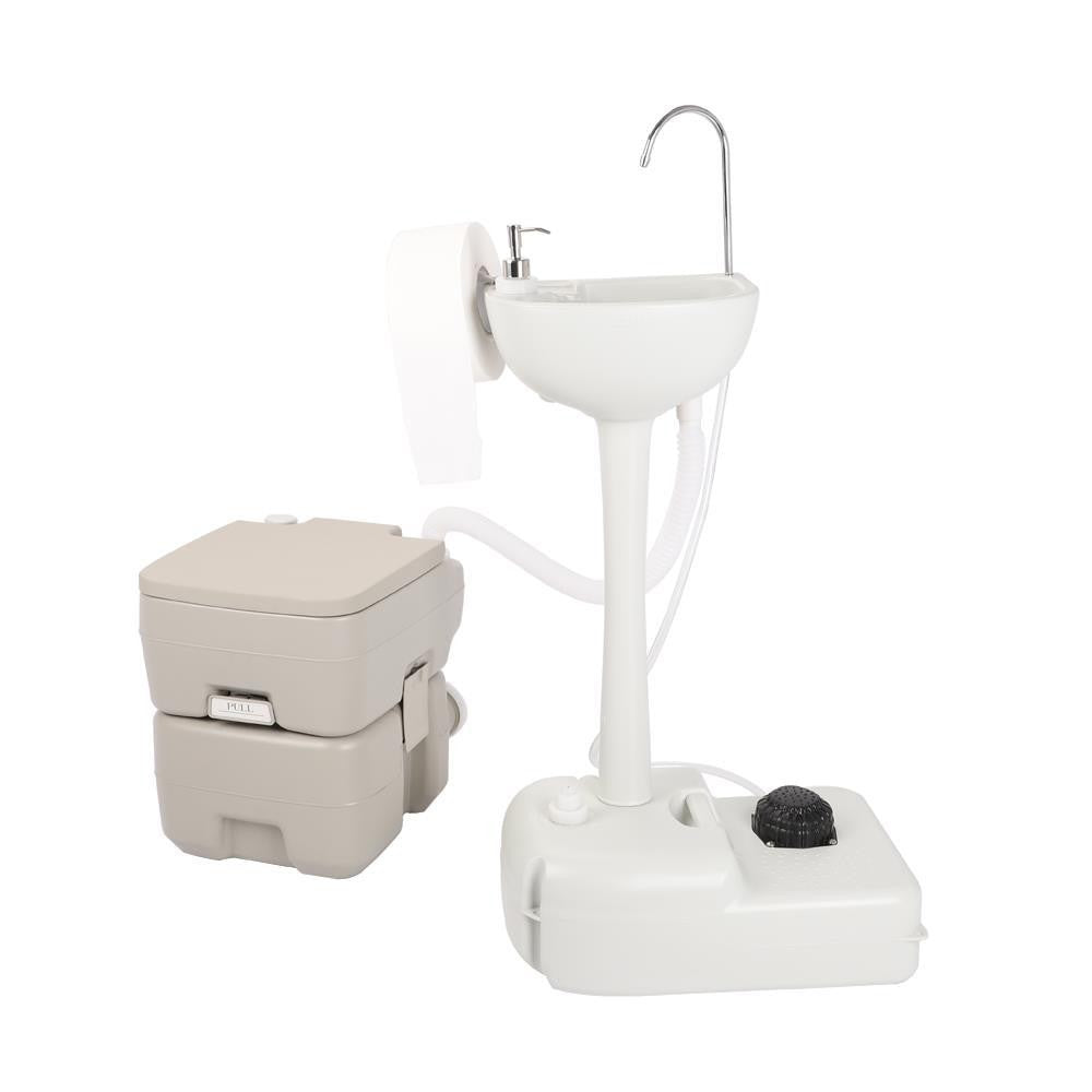 Portable Hand Wash Sink Set 20L with Faucet for Camping & Home Use