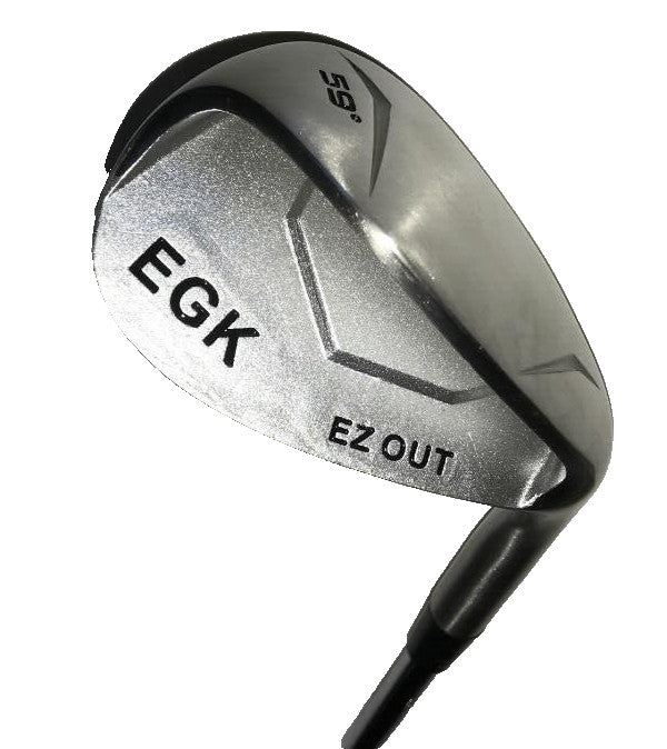 Golf Wedge 59 Degree Loft Wide Sole PowerFlex Graphite Shaft - EGK EZ-OUT