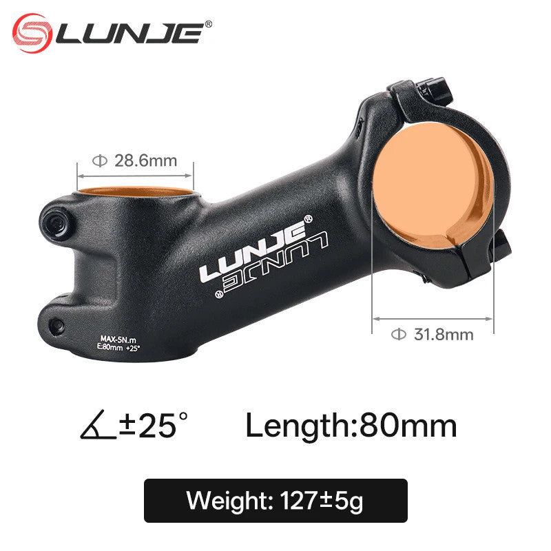 Ultralight MTB Bike Stem 10°-35° Angles for 31.8mm Handlebar, 60-110mm Lengths