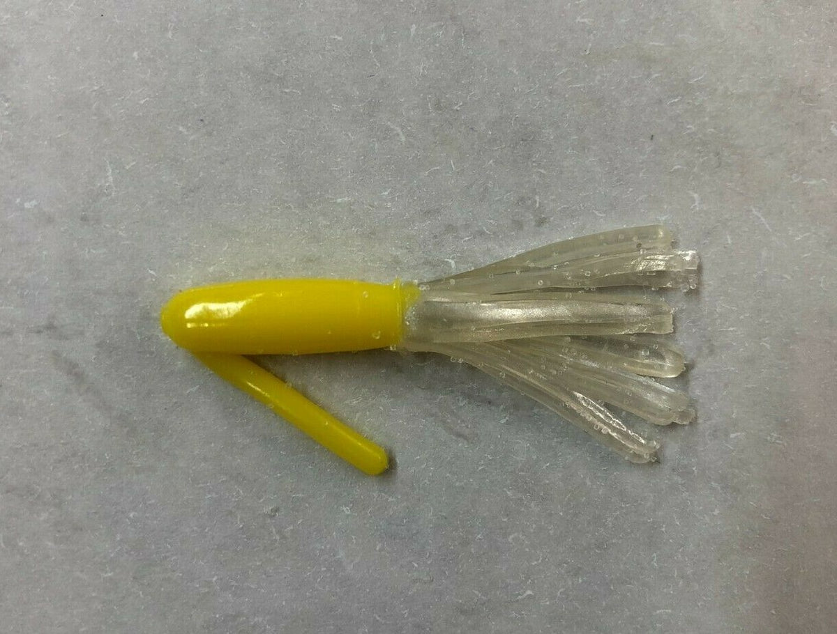 Solid Head Weedless Crappie Tube Jigs Bulk Pack 50 - Multiple Colors, Made in USA