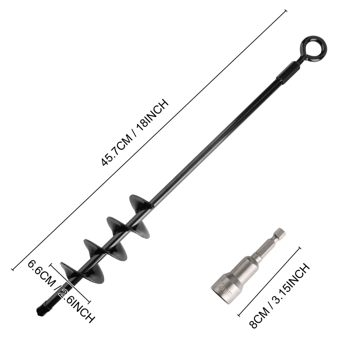 Heavy Duty Ground Anchors 4 Pack for Trampolines and Outdoor Structures