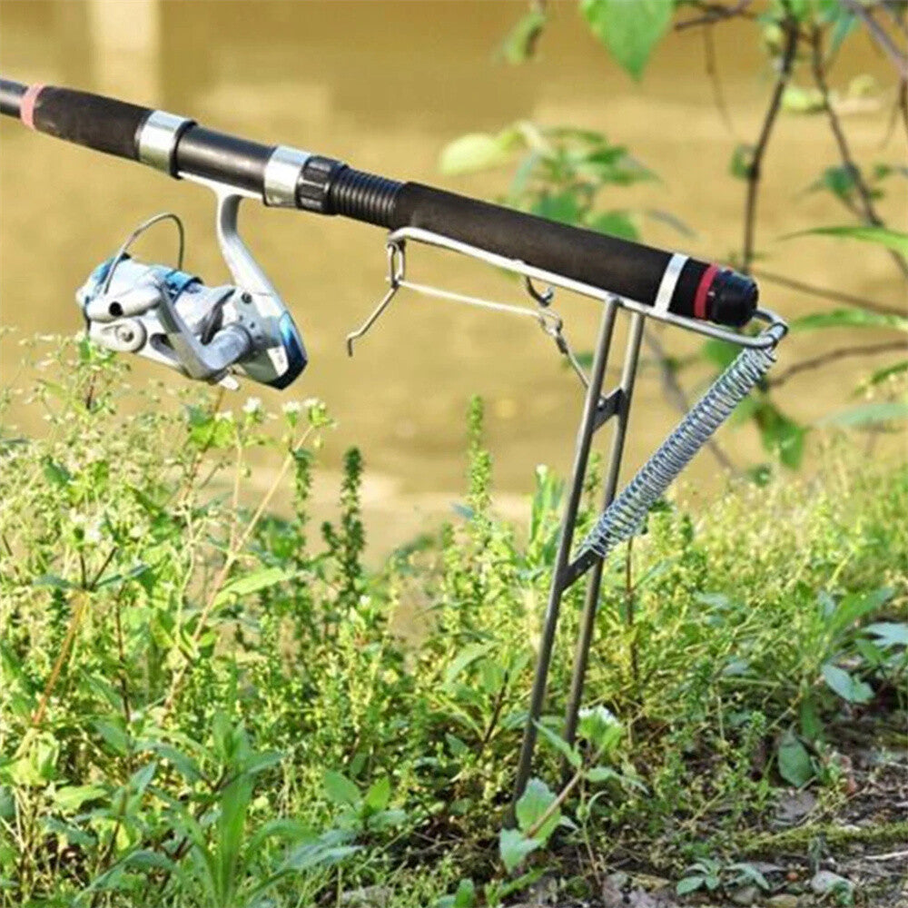 Adjustable Fishing Rod Holder Stand for Bank Fishing, Durable Metal