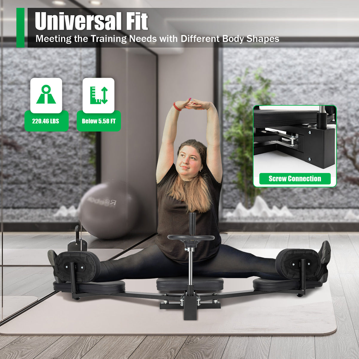Leg Stretching Machine for Flexibility & Fitness Training - Heavy Duty