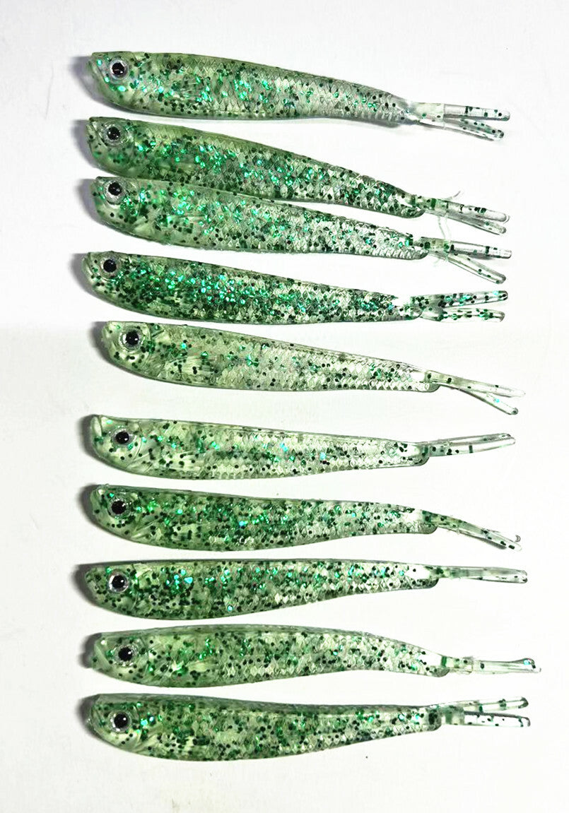 3D Eyes Minnow Soft Baits - Fish Lures for Freshwater & Saltwater Fishing