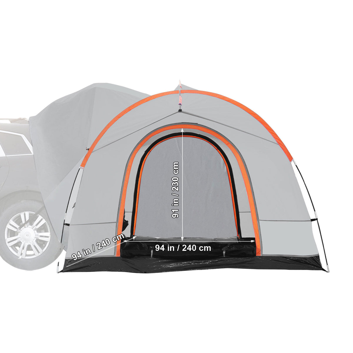 SUV Camping Tent Waterproof 8' x 8' for Jeep Wrangler Pick-up