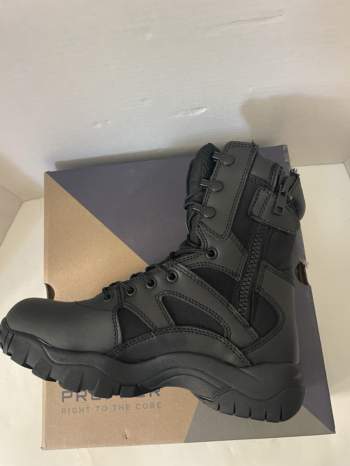Propper Series 100 Waterproof Tactical Boots Men Size 7 Side Zip Composite Toe