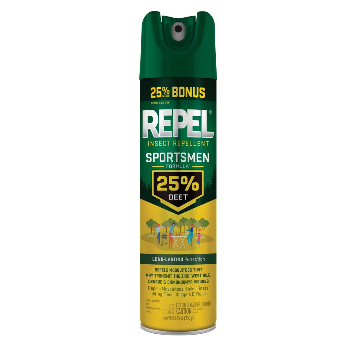 (2 Pack) Insect Repellent Spray with 25% DEET for Outdoor Activities - Bonus Aerosol