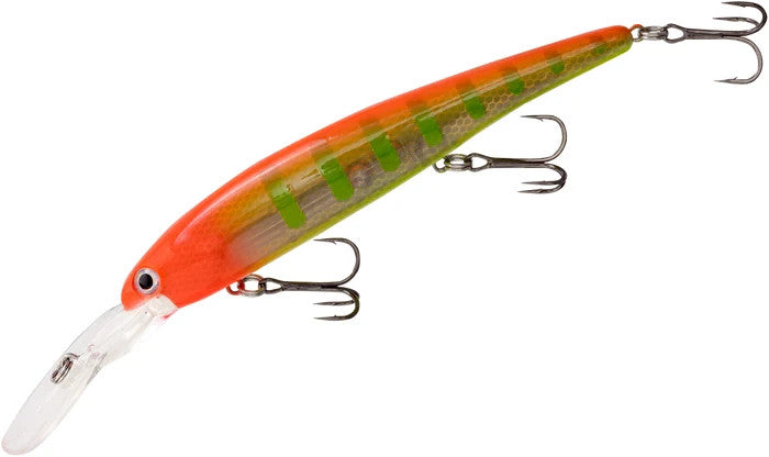 Deep Diving Trolling Crankbait - Peacock Color, 4.75in 5/8oz for Walleye & Predator Fish