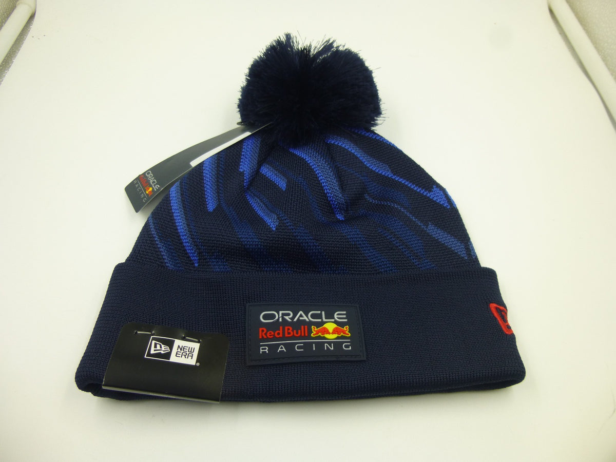 Red Bull Oracle Racing Beanie Bobble Hat - One Size Winter Cap