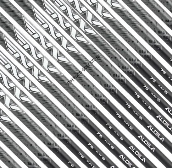 Golf Iron Shaft Set - 370 Parallel Tip Graphite Shafts with Custom Flex & Weight
