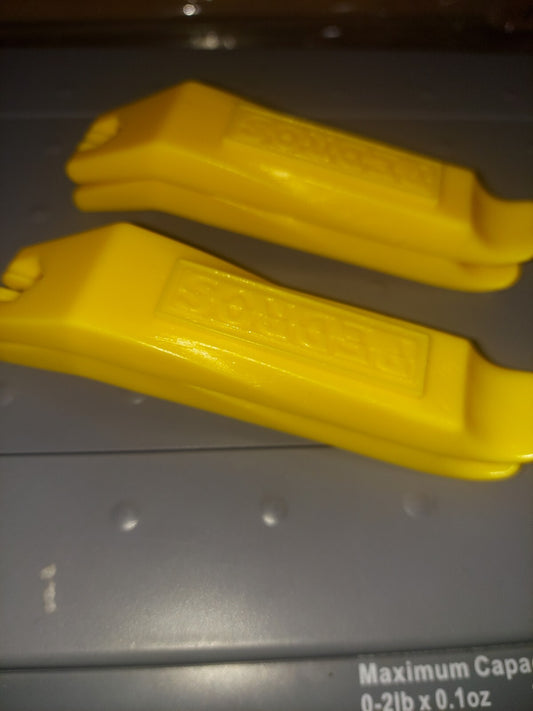 2 Sets of Bicycle Tire Levers - Yellow Bike Repair Tools