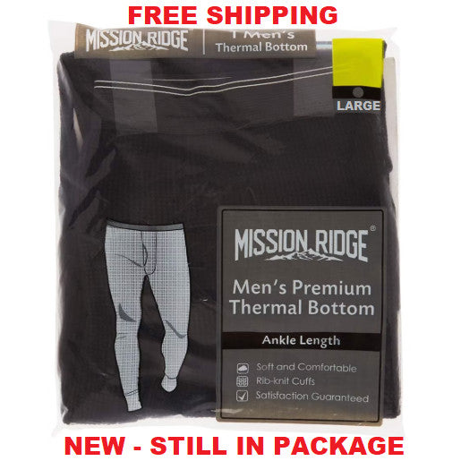 Men's Thermal Bottoms Ankle Length Warm Pants for Cold Weather
