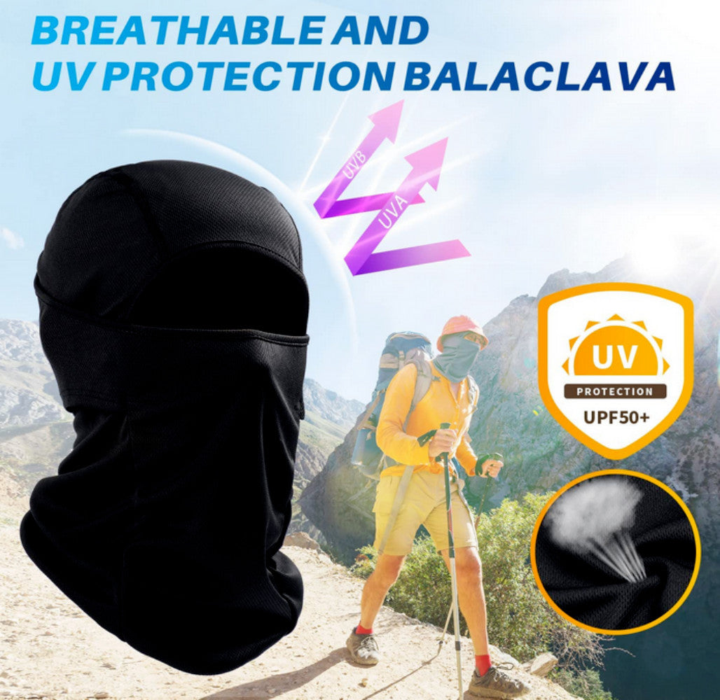 UV Protection Full Face Mask Balaclava for Ski Cycling Running Men Women
