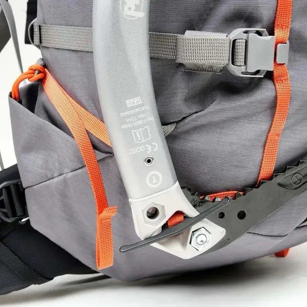 Women's Hiking Backpack 33L Waterproof Nylon Travel Daypack Gray and Orange