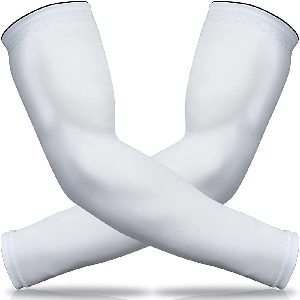 UV Protection Arm Sleeves for Men Women Cooling Compression Sunblock