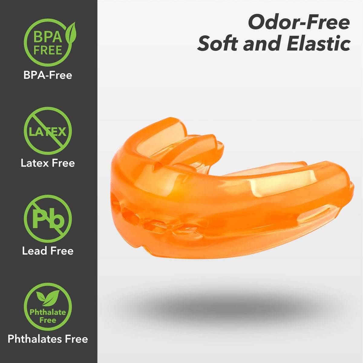 Sports Mouth Guard for Youth and Adults - Shock Absorption & Safe Material