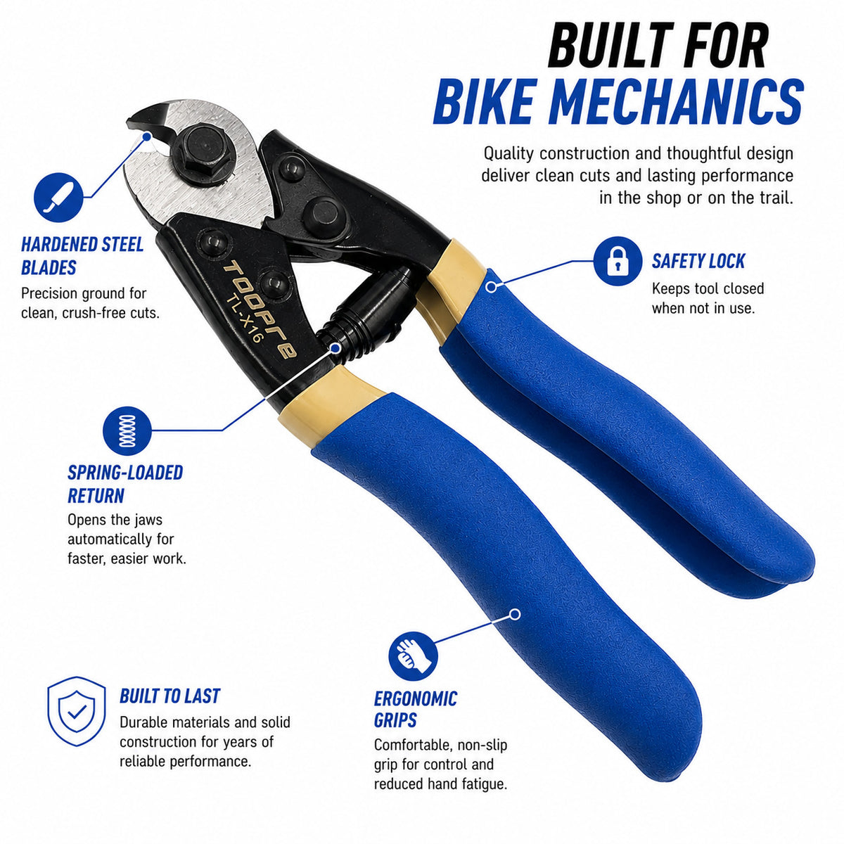 Bicycle Cable and Housing Cutter Tool for MTB & Road Bikes