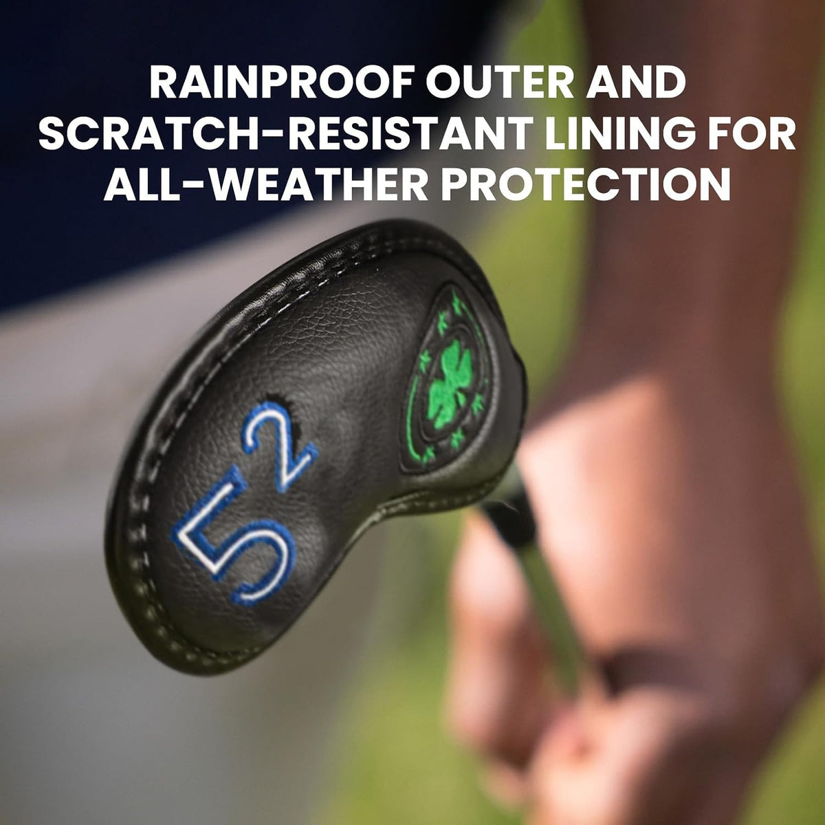 Golf Wedge Iron Head Covers 52°, 54°, 56°, 60° - Waterproof & Durable