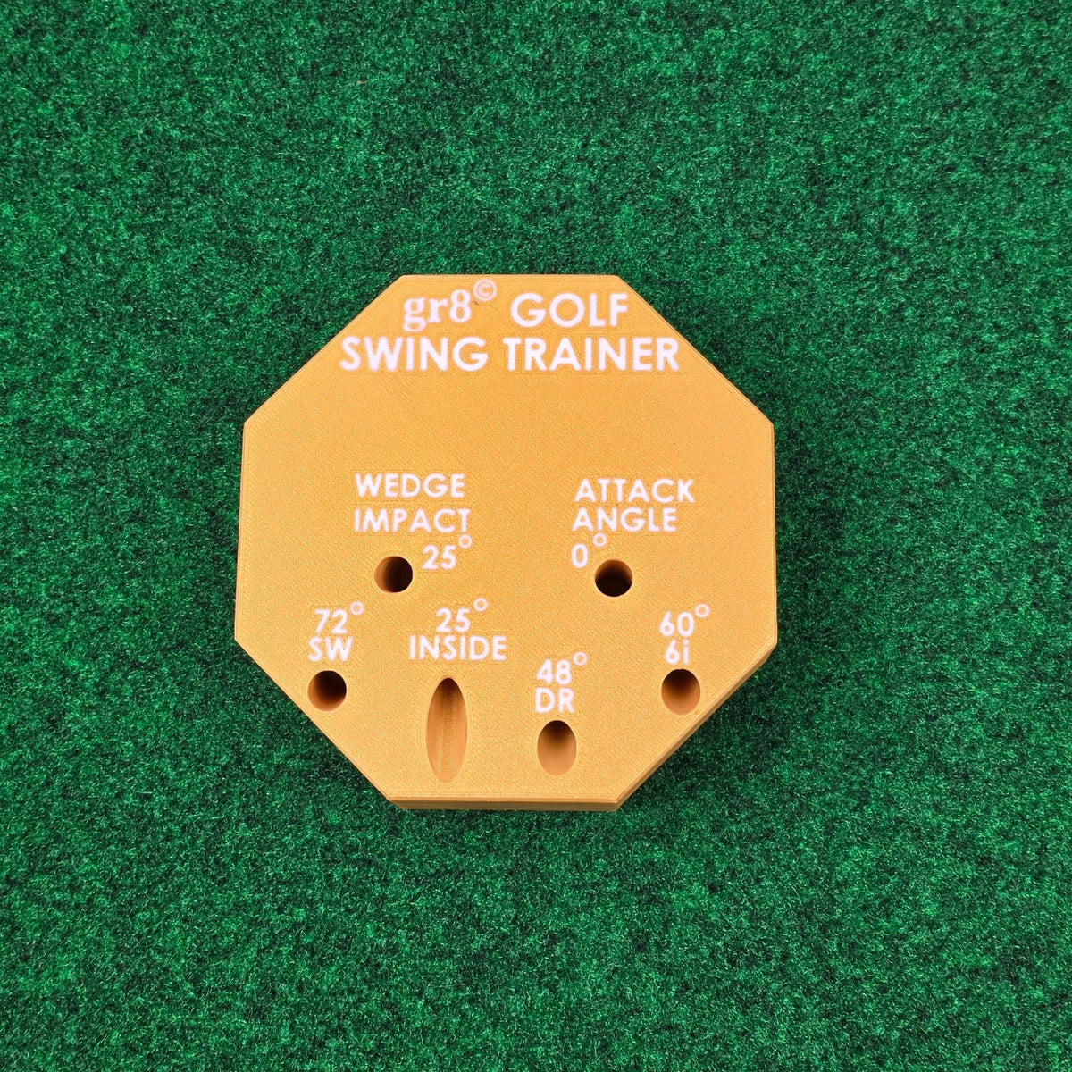 Compact Golf Swing Trainer with Alignment Stick - Weighted & Adjustable for Left/Right Hand