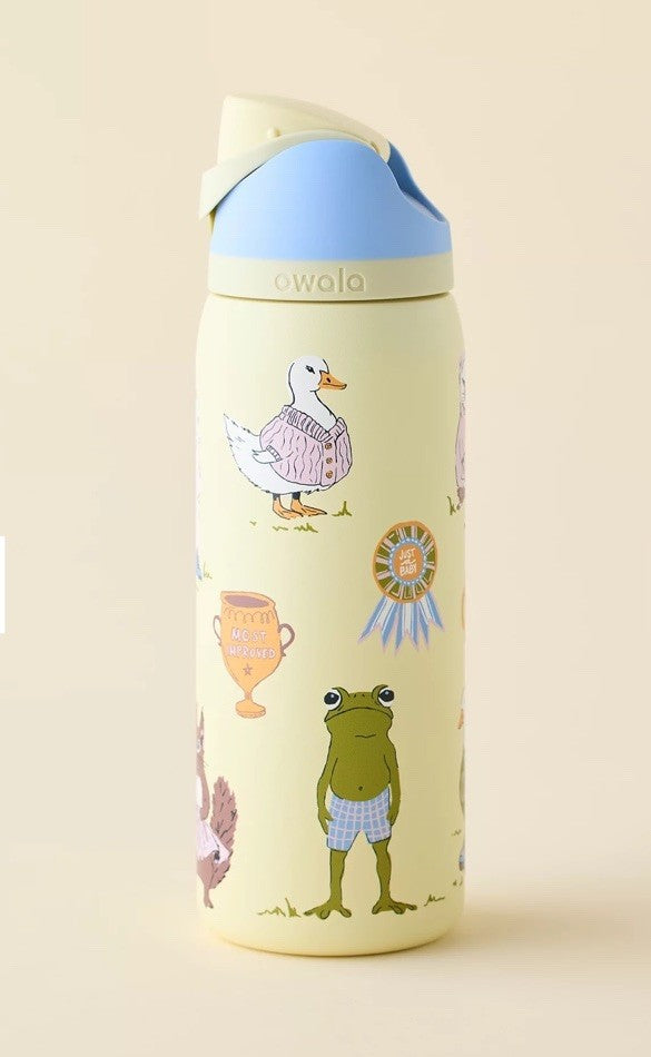 32oz Water Bottle with FreeSip Spout - Party Animals Design, Owala