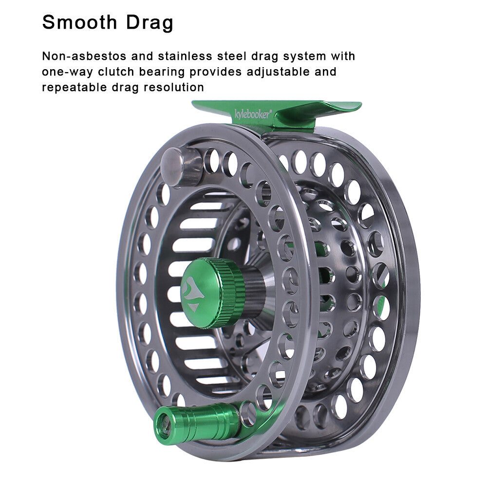 Fly Fishing Reel Large Arbor CNC Aluminum Alloy Body 5/6 7/8WT