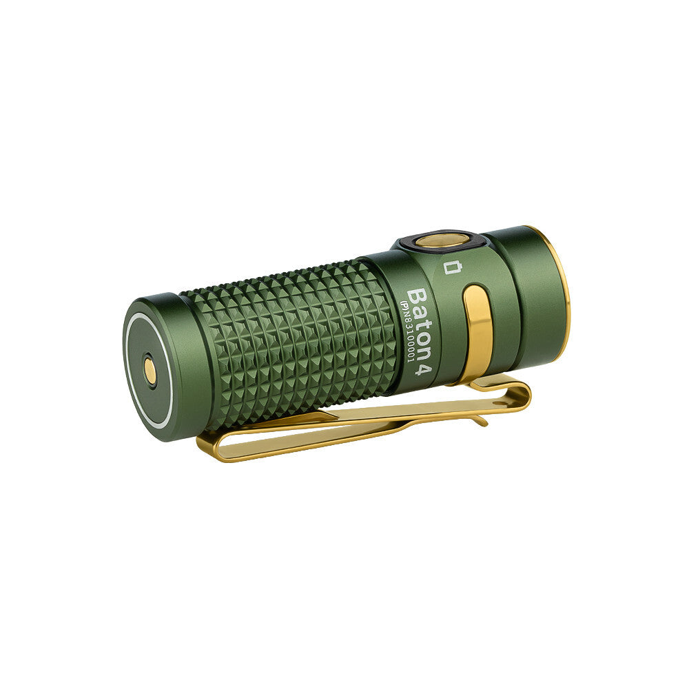 Rechargeable LED Flashlight with Charging Case - 1300 Lumens, OD Green