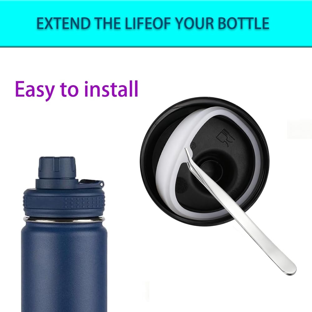 6 Pack Leak-Proof Rubber Gasket O-Rings for Takeya Actives Water Bottles