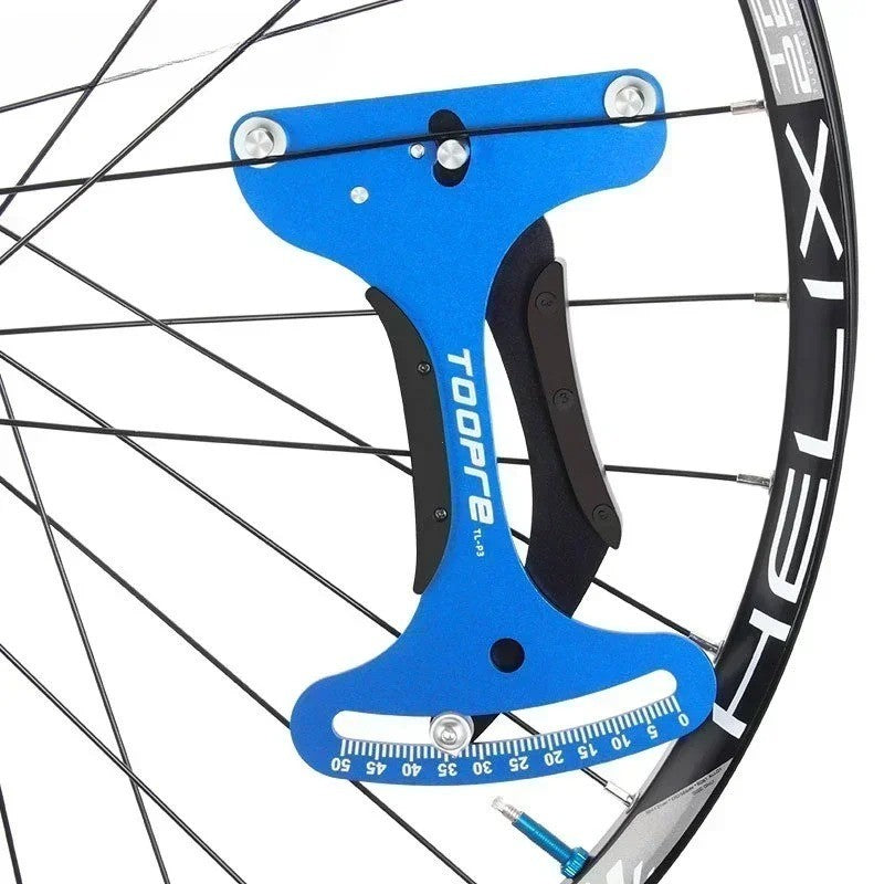 Bicycle Spoke Tension Meter Aluminum Alloy Wheel Tensiometer Tool for Road and Mountain Bikes
