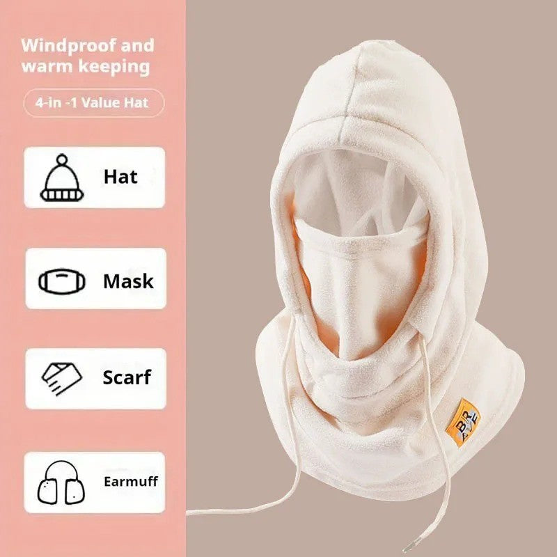 3-in-1 Winter Fleece Balaclava Hood Face Mask Neck Warmer Unisex