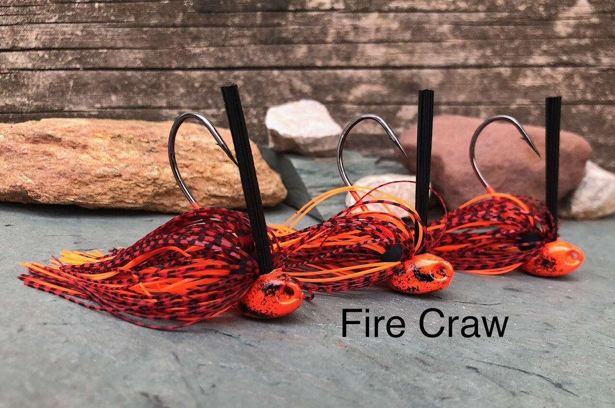 Bass Fishing Jigs Set - Weedless Flipping Jigs for Heavy Cover, Multiple Colors & Weights