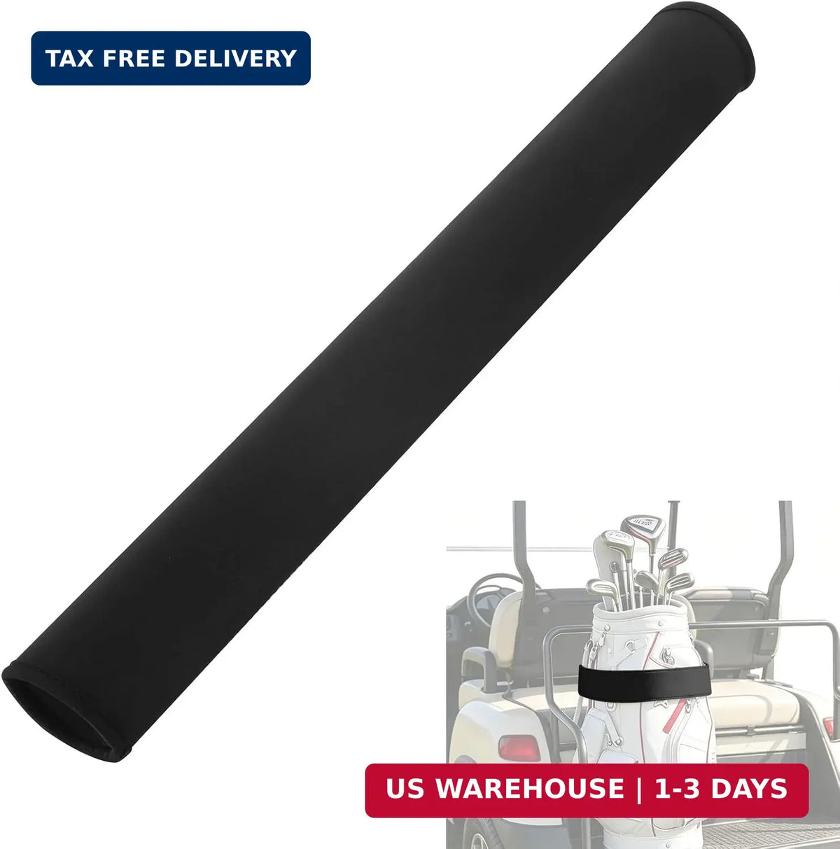 Golf Cart Strap Sleeve Protector - Neoprene Buffer for Golf Bags