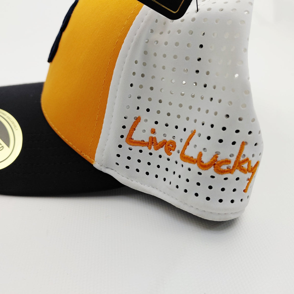 Black Clover Lucky Snapback Cap - Perforated Golf Hat for Men & Women