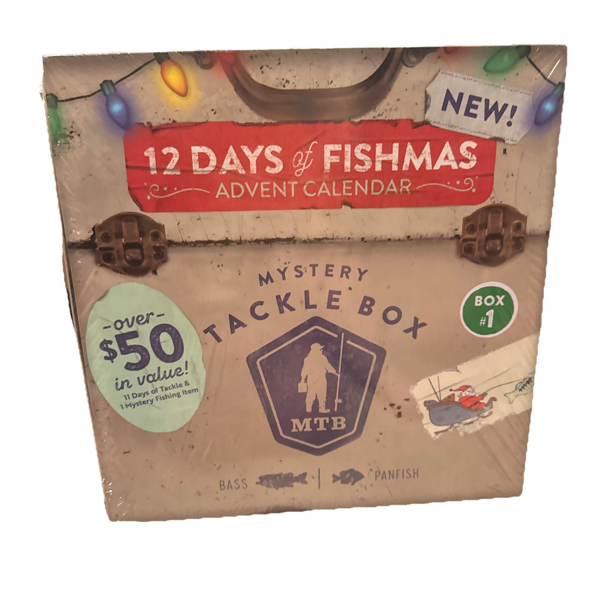 Holiday Fishing Advent Box 12 Days of Fishmas | Mystery Tacklebox Sealed
