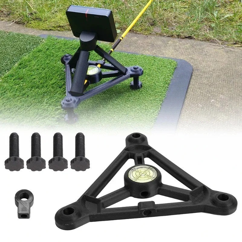 Adjustable Golf Launch Monitor Level Alignment Frame Stand - Garmin R10 Compatible