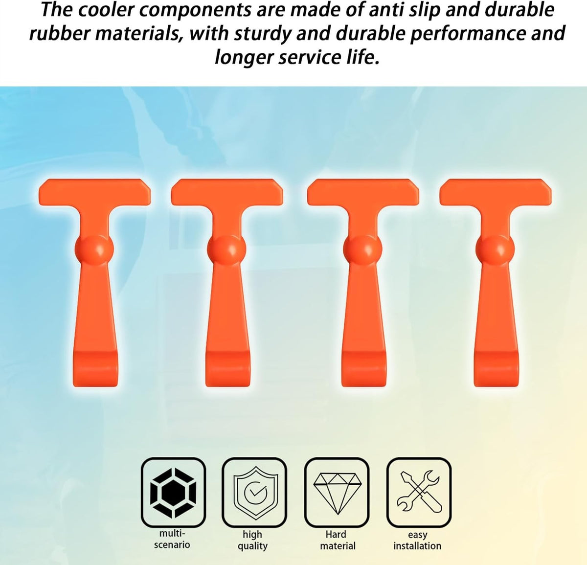 Heavy Duty Cooler Latches Replacement Set for YETI RTIC Coolers, 4 Pack