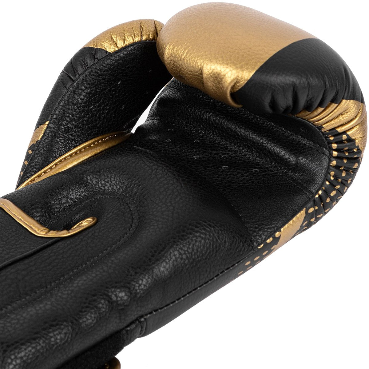 Boxing Gloves with Hook and Loop Closure - Gold and Black, 10oz-14oz