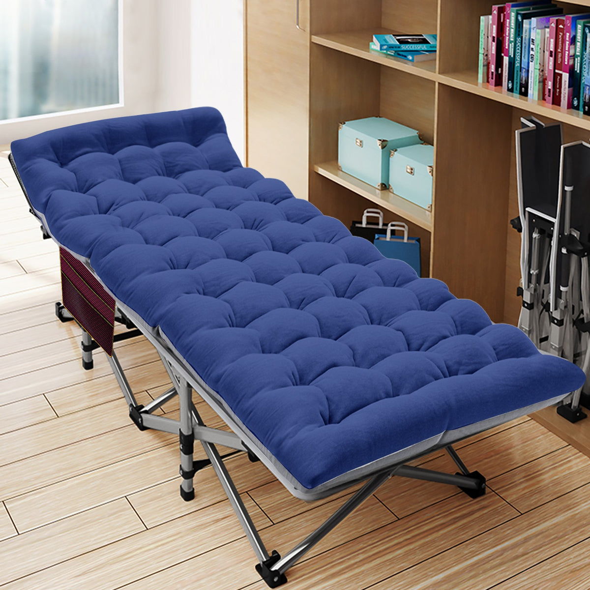 Heavy Duty Tanning Chair with Face Hole - Adjustable Folding Outdoor Lounge Bed