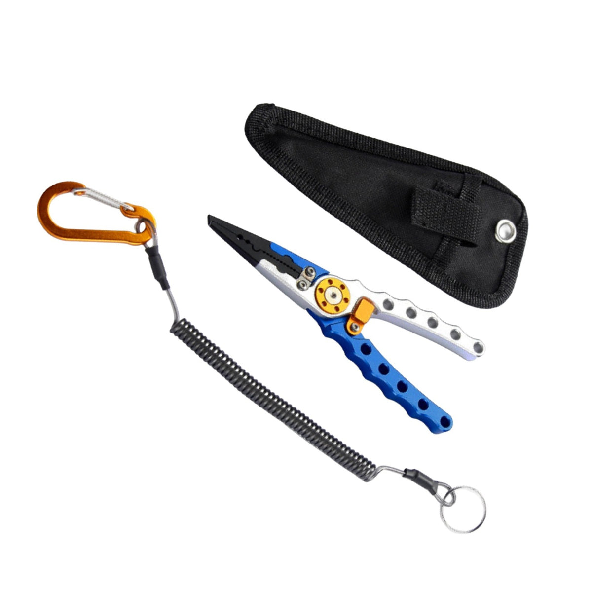 Aluminum Fishing Pliers with Braided Line Cutter and Hook Remover