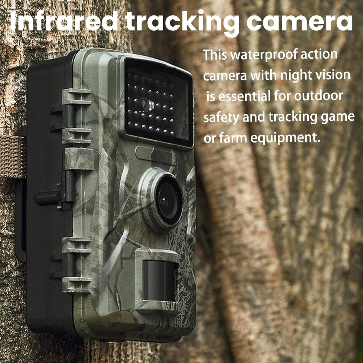 4-Pack 1080P Wildlife Trail Camera with Night Vision Waterproof Game Cam